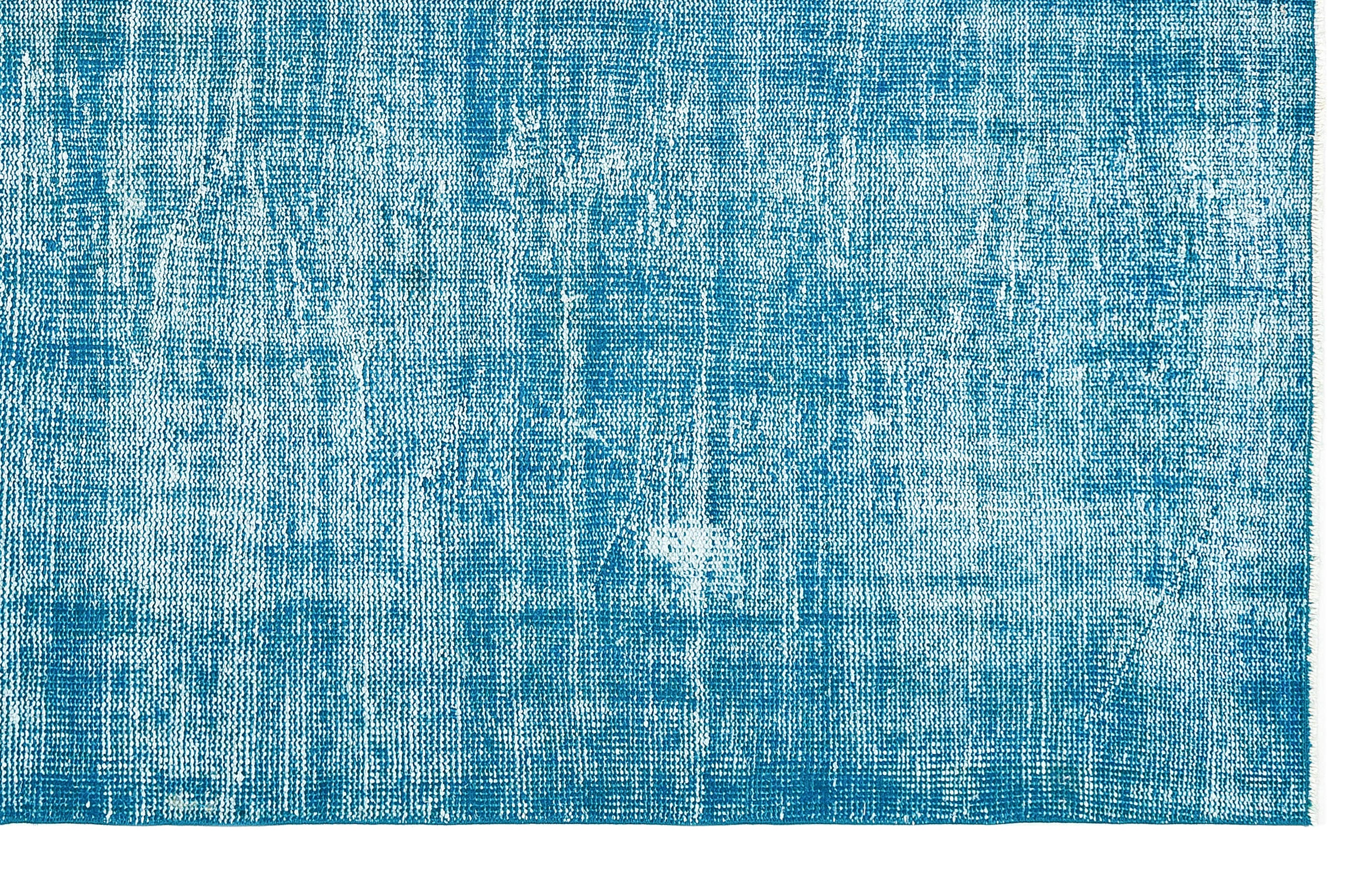 Atina Blue Vintage Wool Handmade Area Rug 5'1" x 8'8"