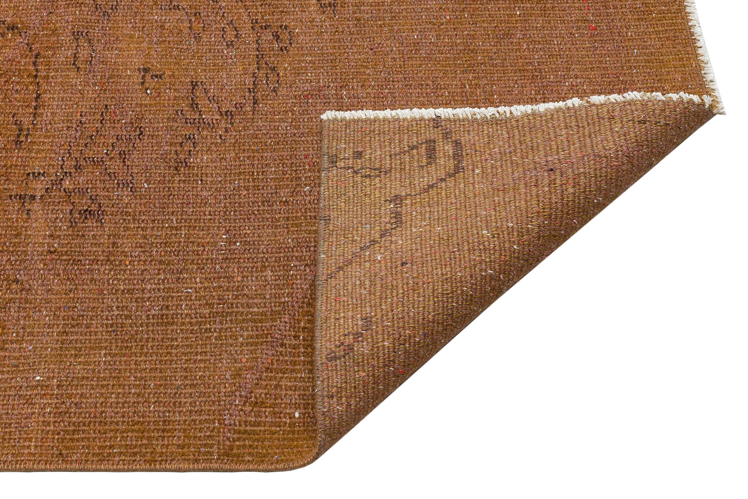 Atina Brown Vintage Wool Handmade Area Rug 4'5" x 7'5"