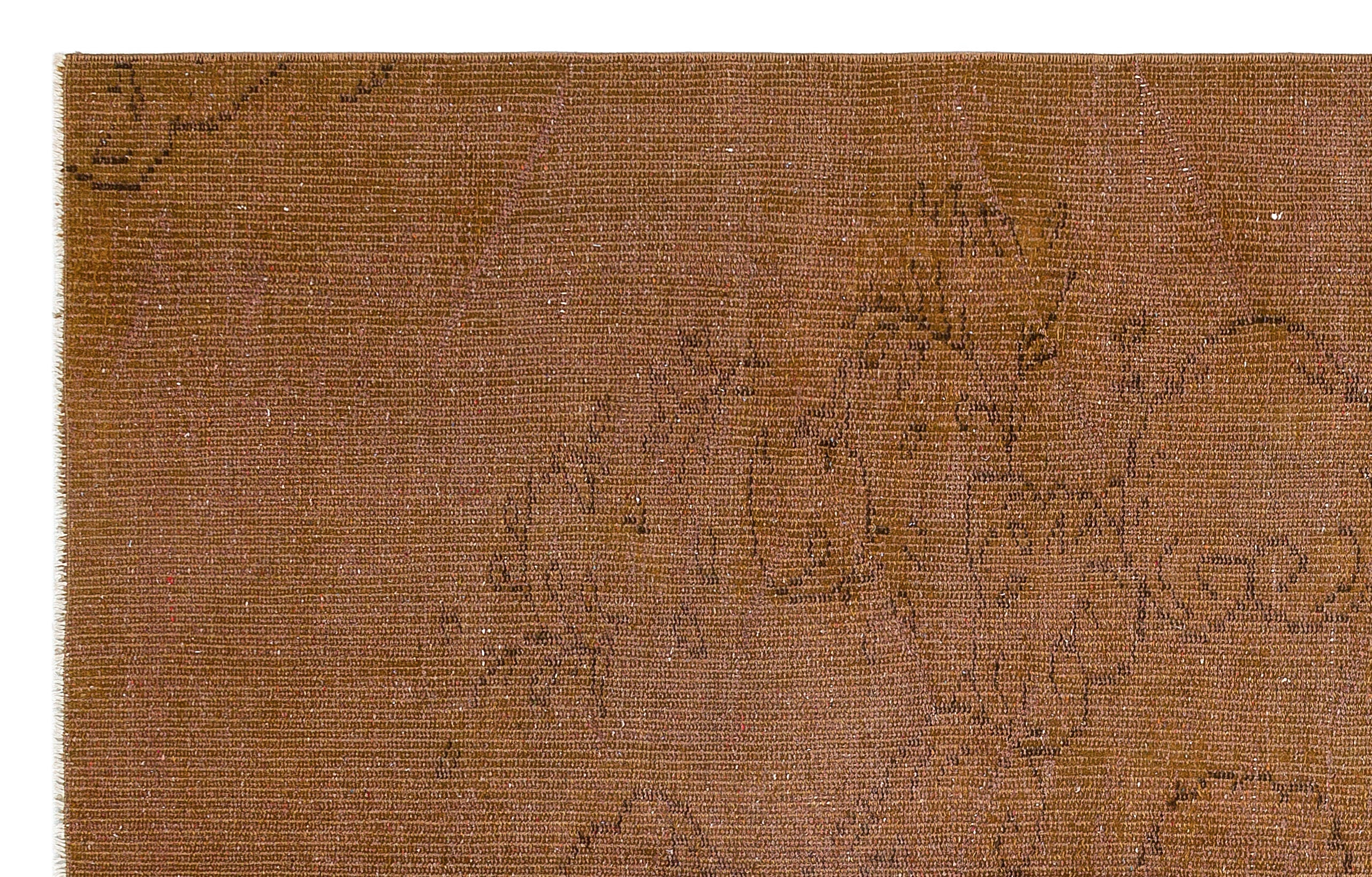 Atina Brown Vintage Wool Handmade Area Rug 4'5" x 7'5"