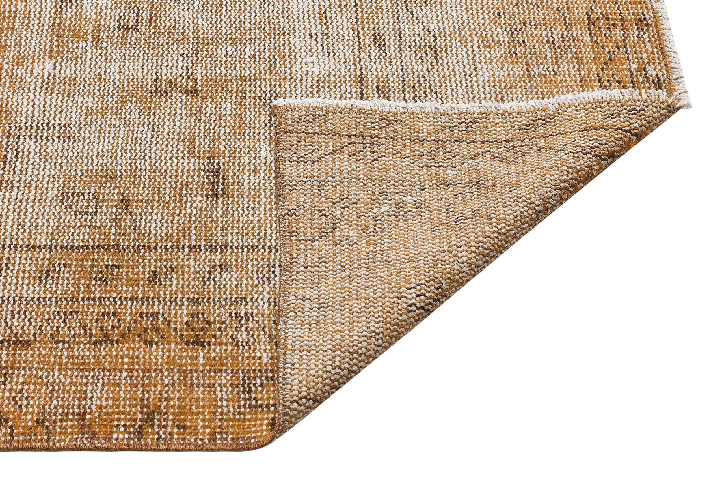 Atina Brown Vintage Wool Handmade Area Rug 5'7" x 8'10"