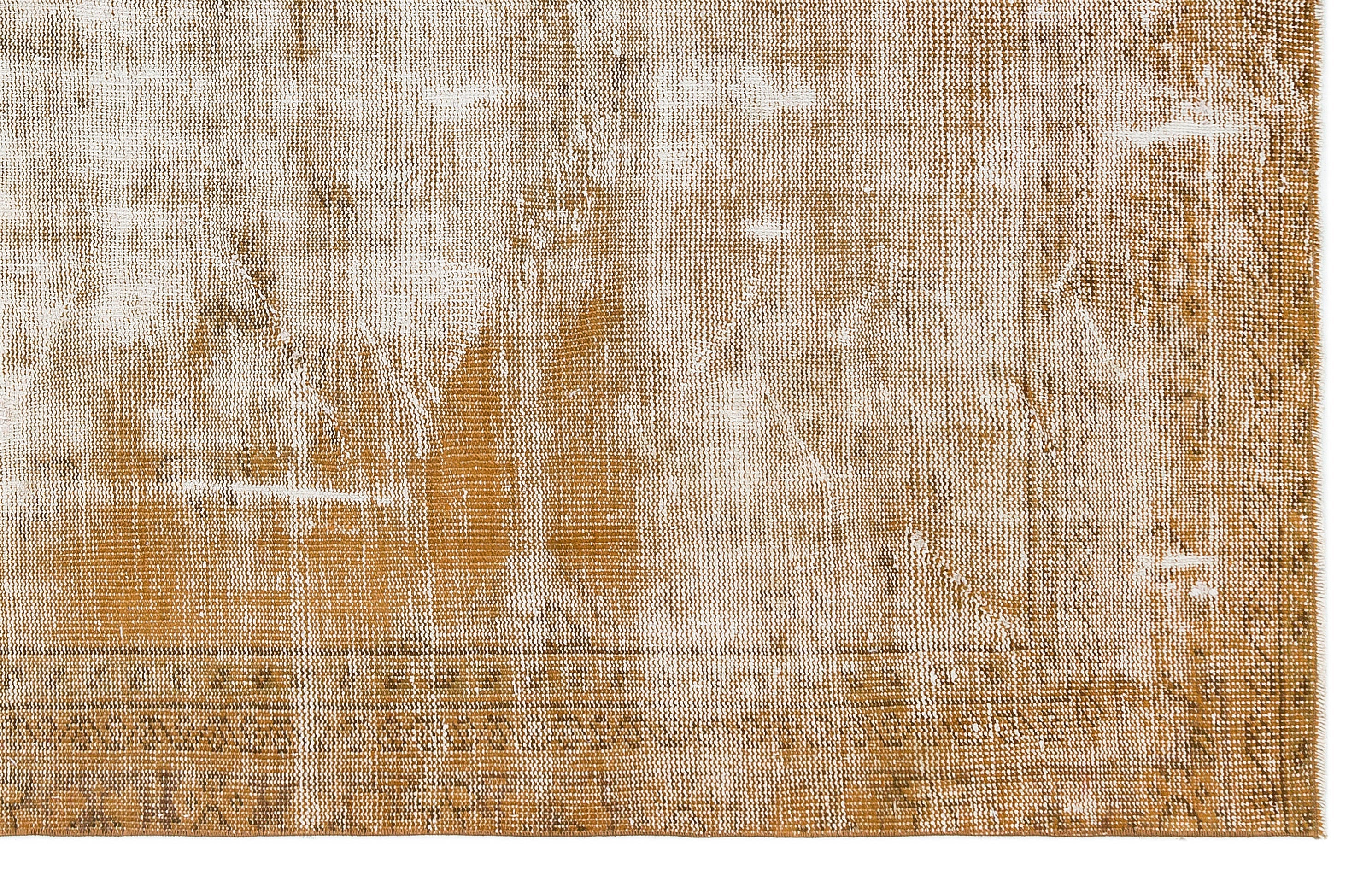 Atina Brown Vintage Wool Handmade Area Rug 5'7" x 8'10"