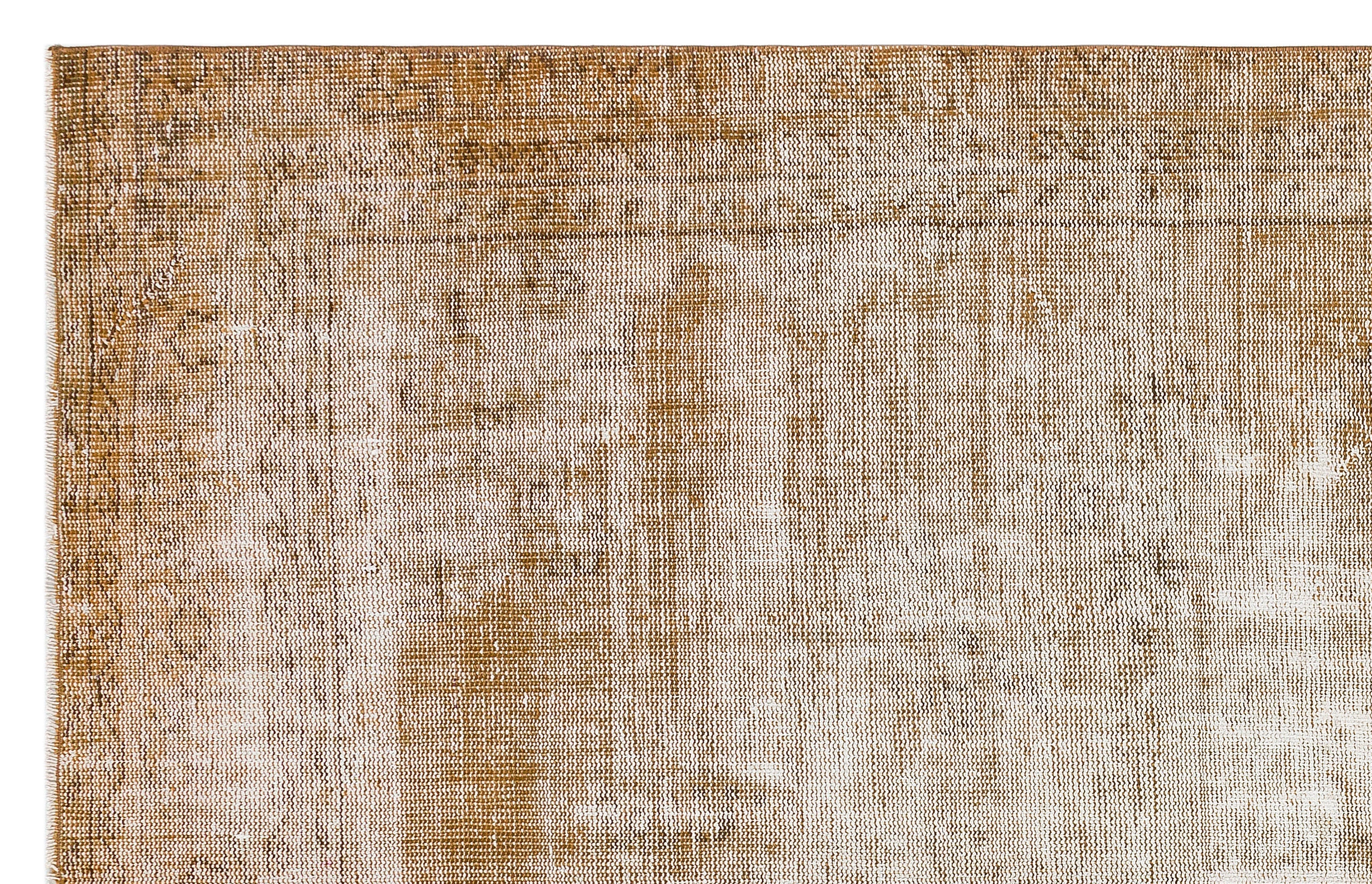 Atina Brown Vintage Wool Handmade Area Rug 5'7" x 8'10"