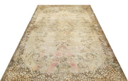 Atina Beige Vintage Wool Handmade Area Rug 6'0" x 9'5"