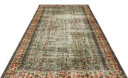 Atina Beige Vintage Wool Handmade Area Rug 6'0" x 8'8"