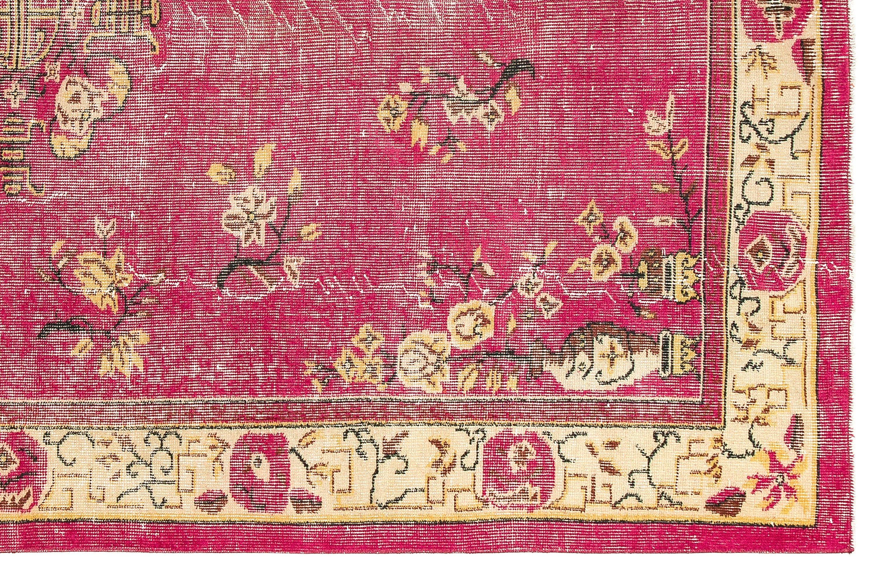 Atina Red Vintage Wool Handmade Area Rug 5'10" x 8'11"