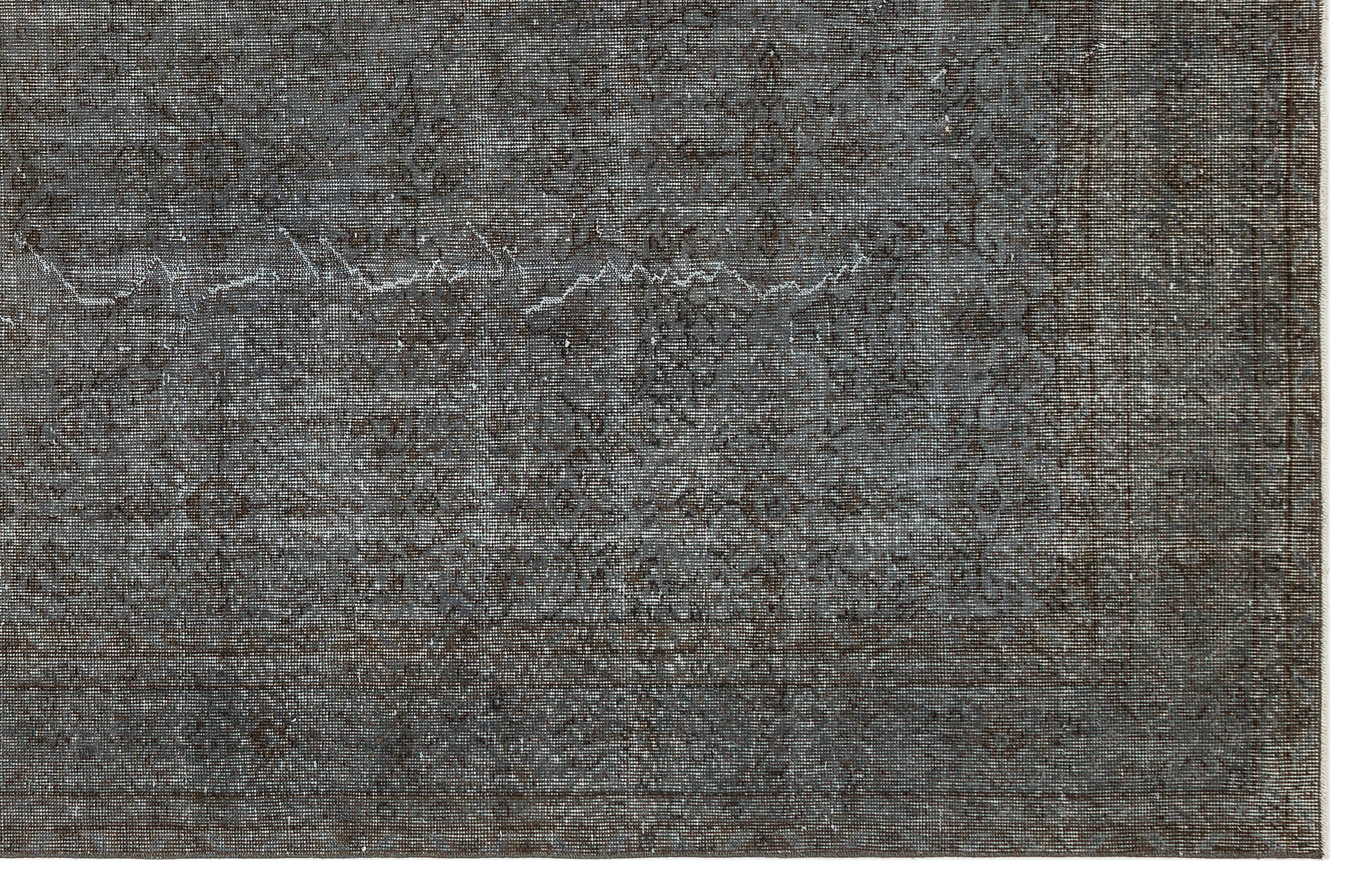 Atina Grey Vintage Wool Handmade Area Rug 7'2" x 10'10"