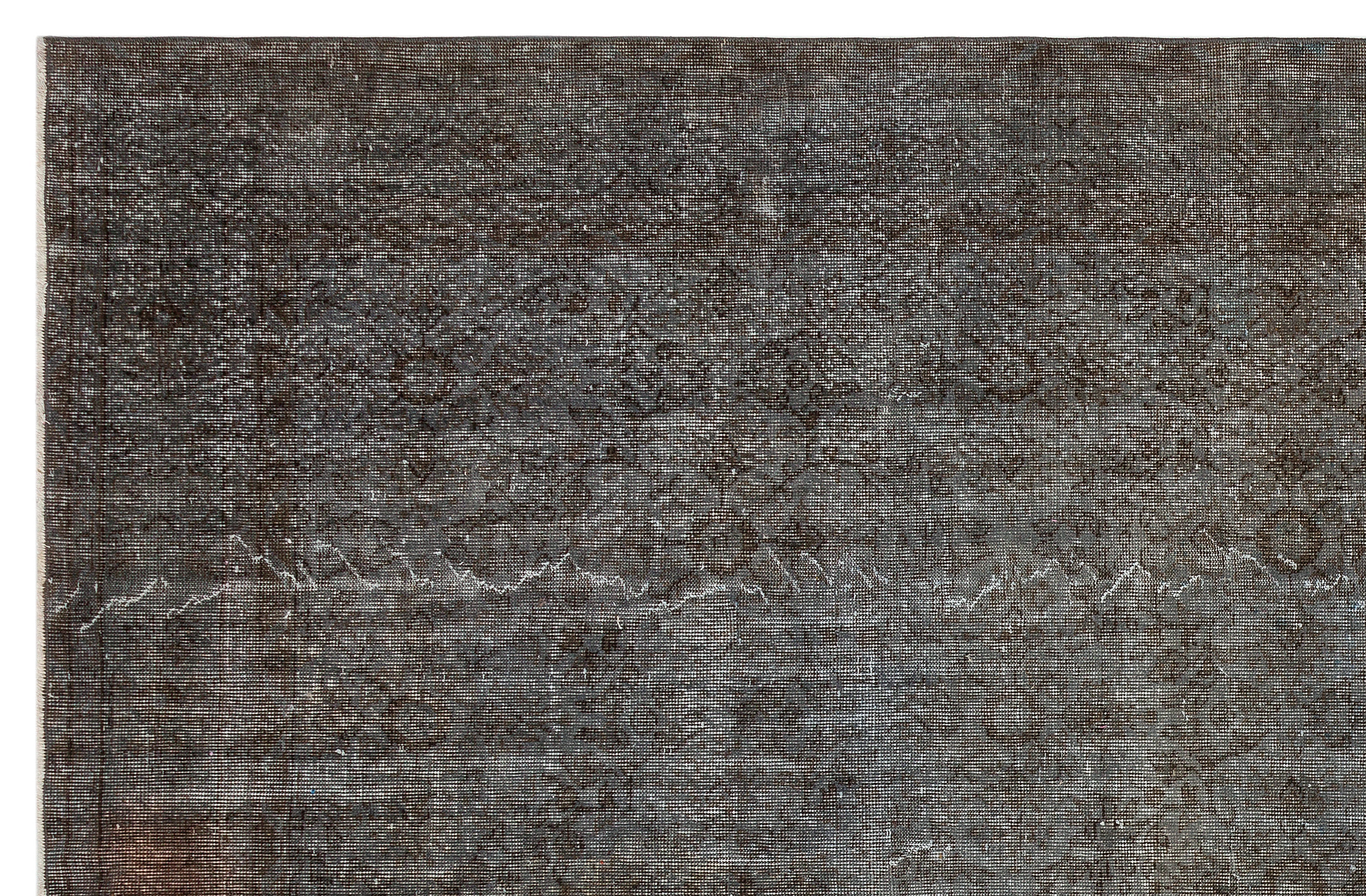 Atina Grey Vintage Wool Handmade Area Rug 7'2" x 10'10"