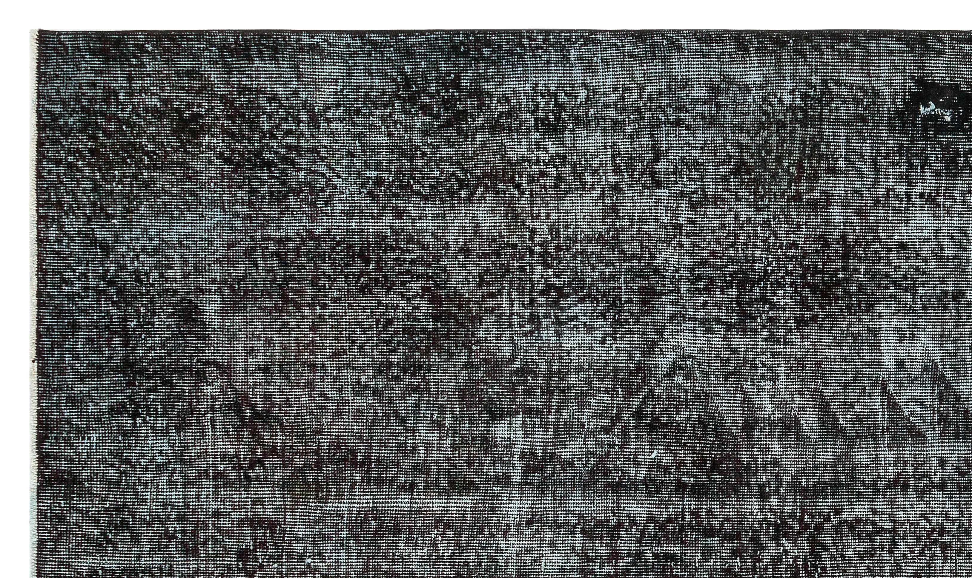 Atina Black Vintage Wool Handmade Area Rug 5'5" x 9'2"