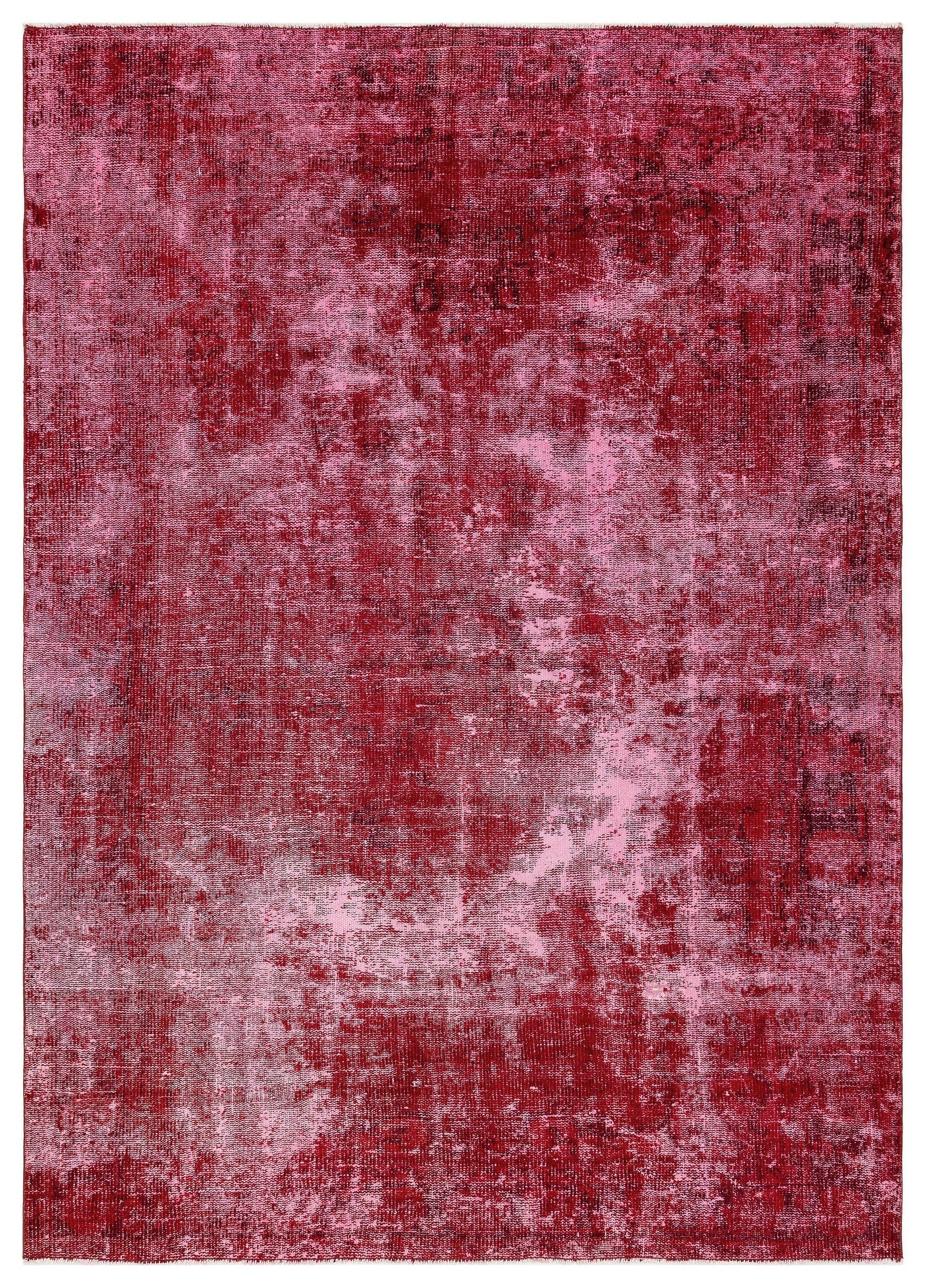 Atina Red Vintage Wool Handmade Area Rug 5'1" x 9'0"