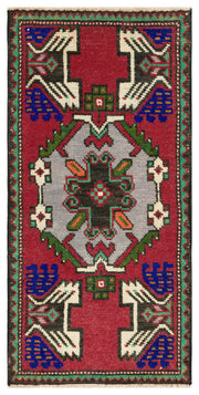 Kavala Red Classic Wool Handmade Area Rug 1'7" x 3'2"