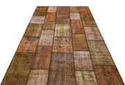 Iskece Brown Vintage Wool Handmade Area Rug 5'10" x 9'2"
