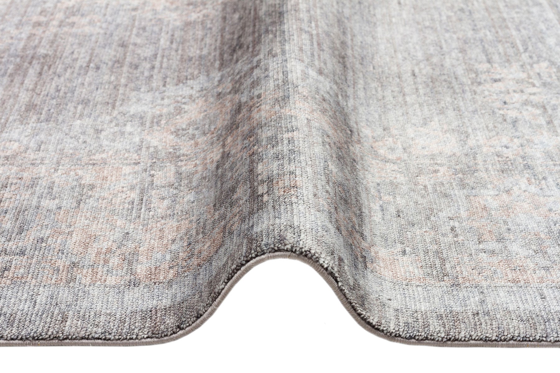 Vintage Ushak Rug – Grey Overdyed Area Rug | Handmade Flatweave, Soft Texture