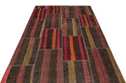 Teselya Brown Vintage Wool Handmade Area Rug 5'3" x 7'7"