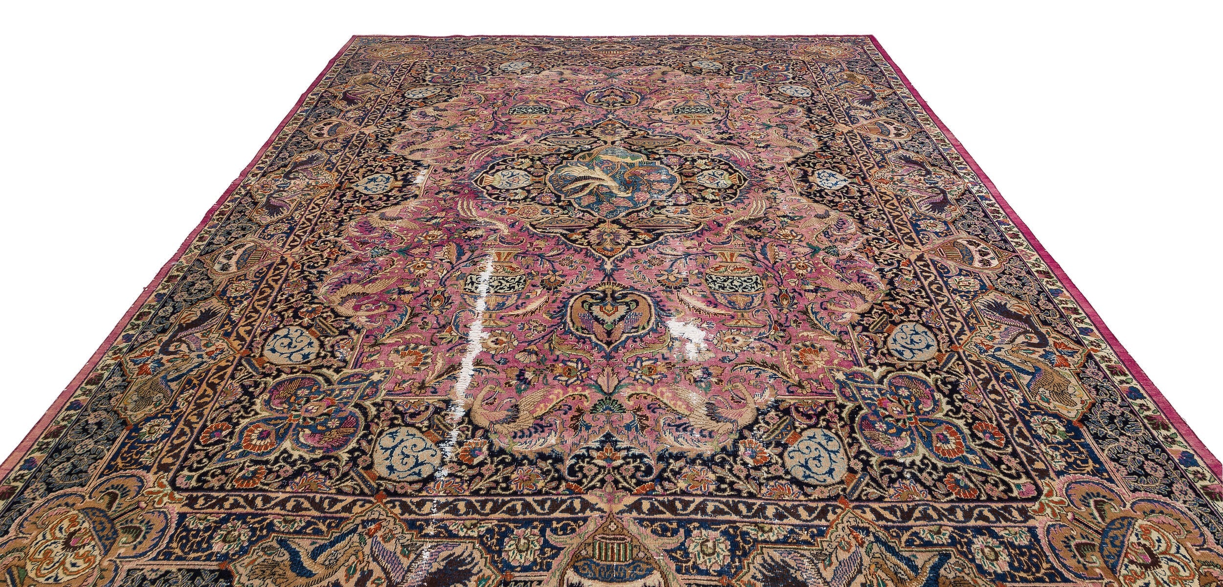 Epir Brown Vintage Wool Handmade Area Rug 10'0" x 12'3"