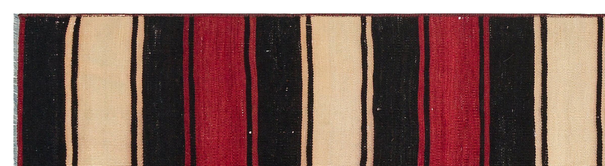 Girit Multy Striped Wool Handmade Area Rug 1'10" x 7'3"