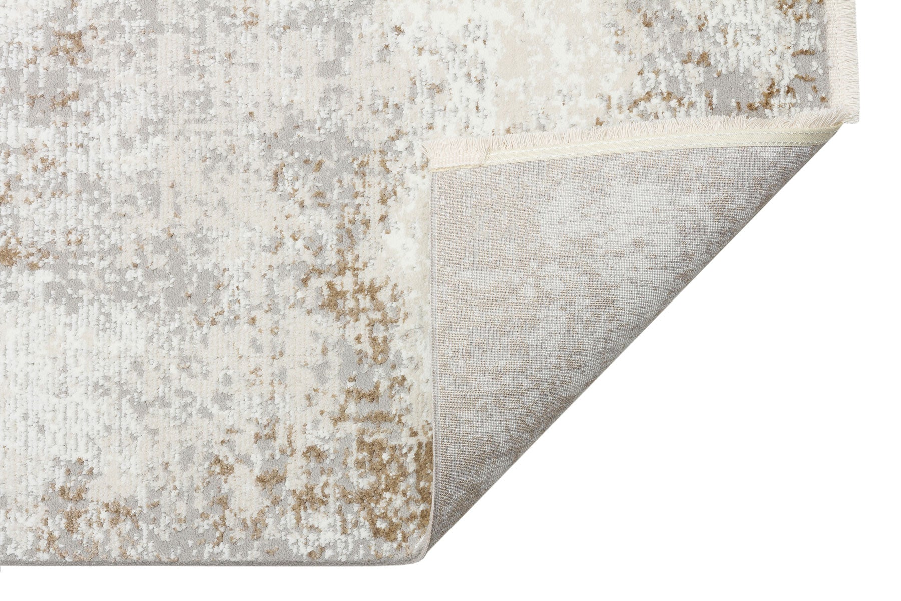 Grey Vintage Area Rug - Machine Made Carpet | Washable Non Slip Flatweave Rug