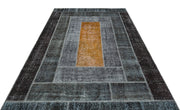 Iskece Grey Vintage Wool Handmade Area Rug 6'0" x 9'4"
