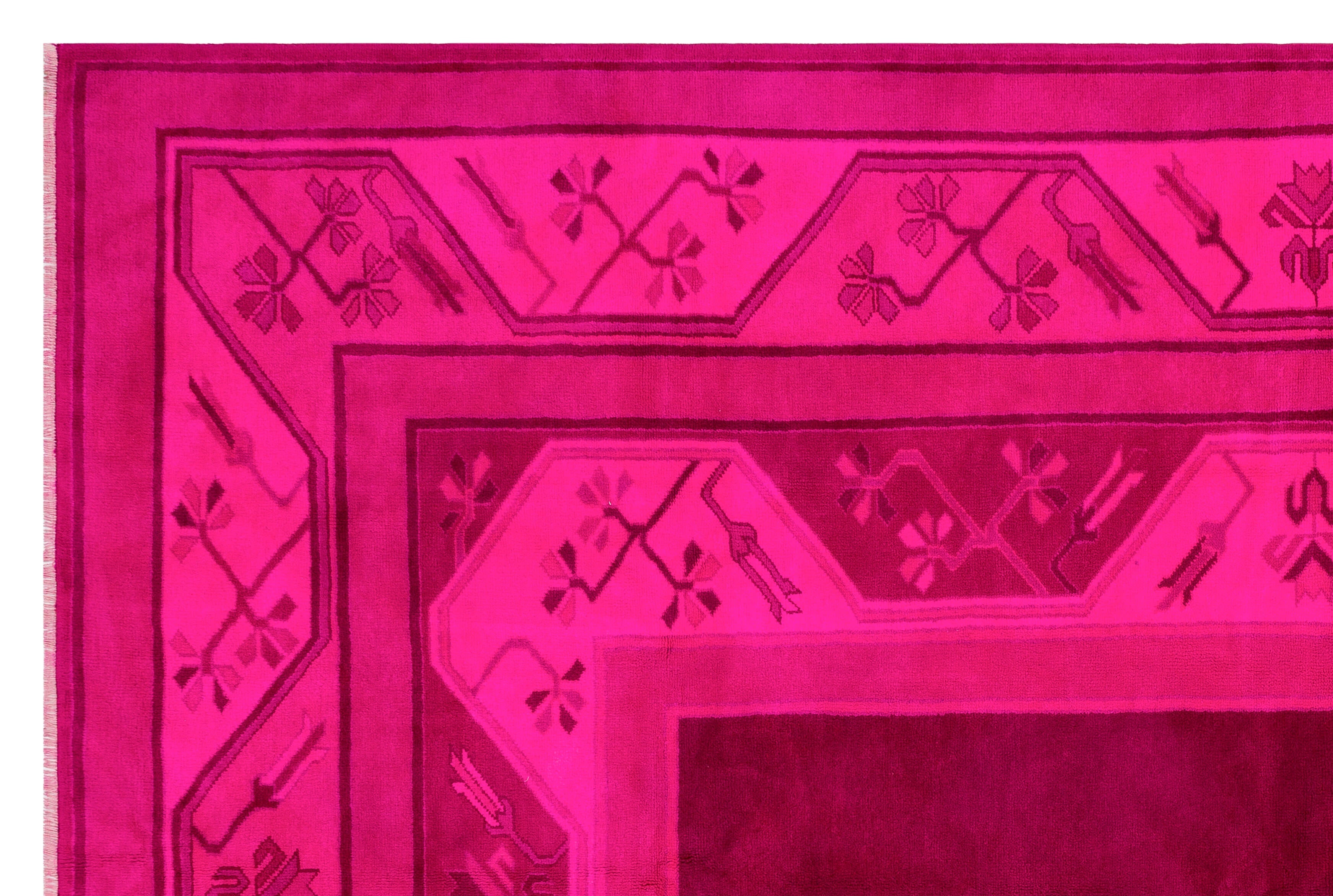 Kavala Red Classic Wool Handmade Area Rug 6'11" x 10'3"