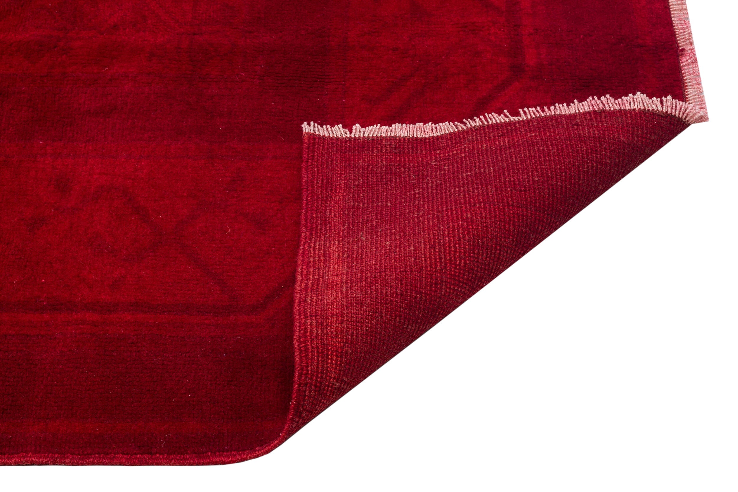 Kavala Red Classic Wool Handmade Area Rug 6'7" x 10'2"