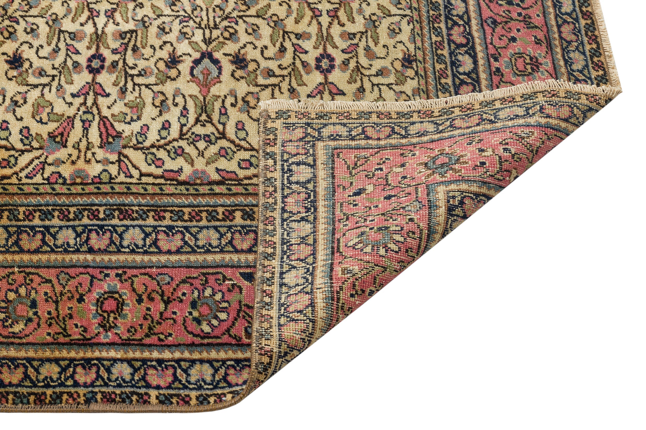 Kavala Red Classic Wool Handmade Area Rug 5'6" x 10'4"