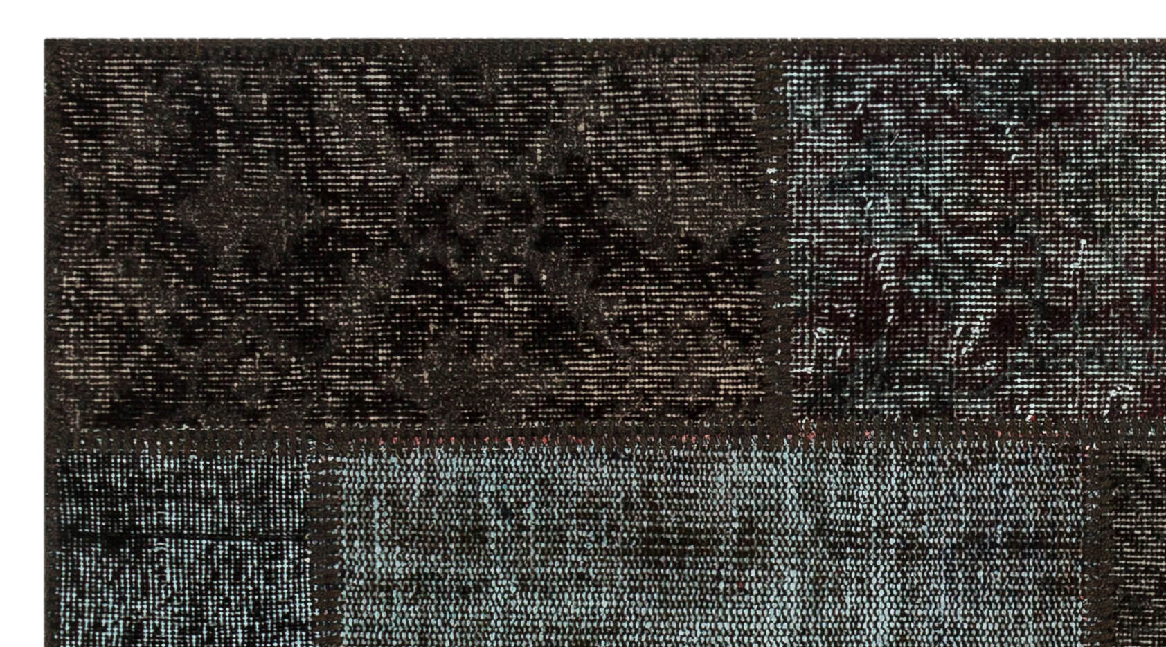 Iskece Black Vintage Wool Handmade Area Rug 2'8" x 4'11"