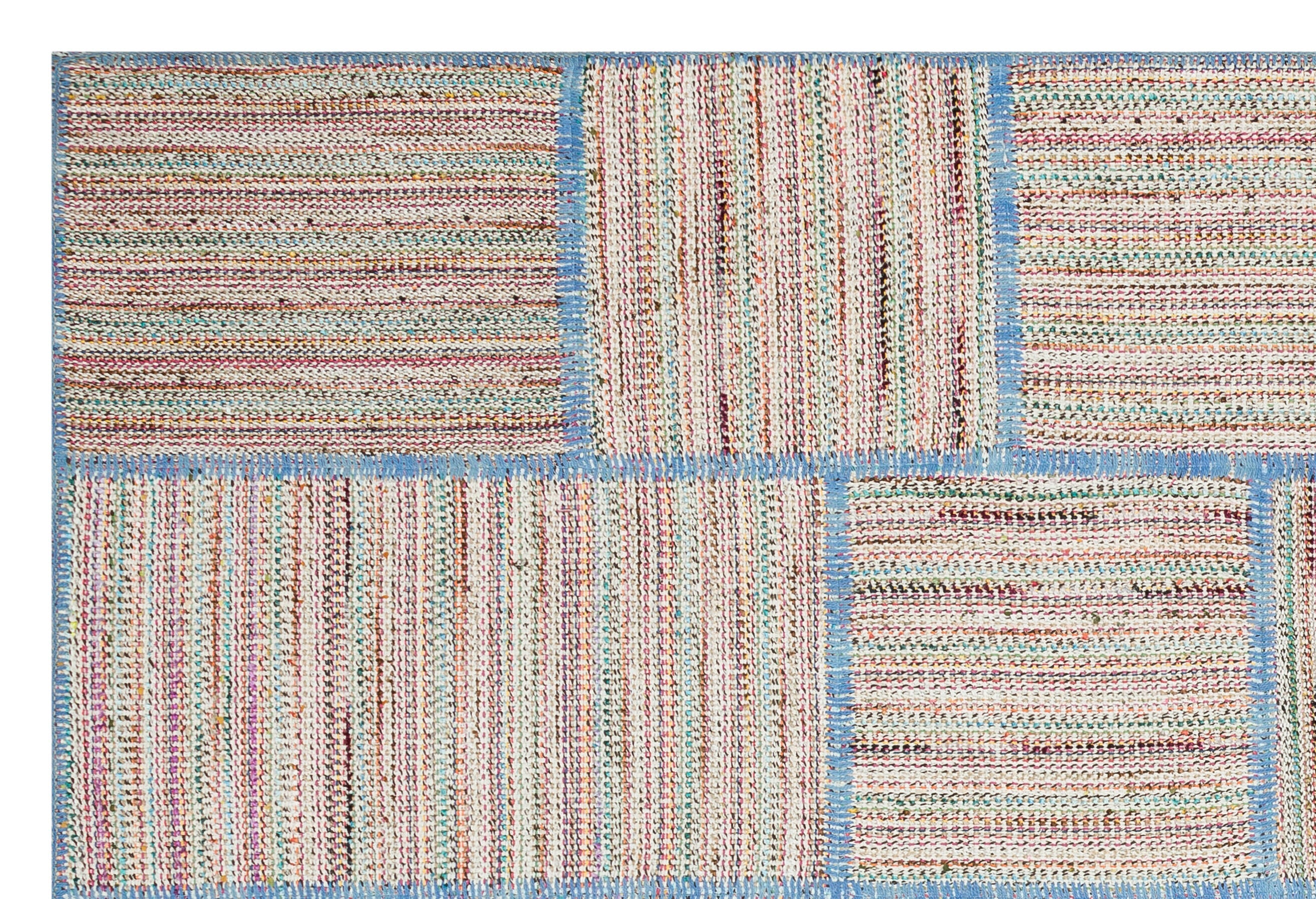Iskece Beige Vintage Wool Handmade Area Rug 5'2" x 7'8"