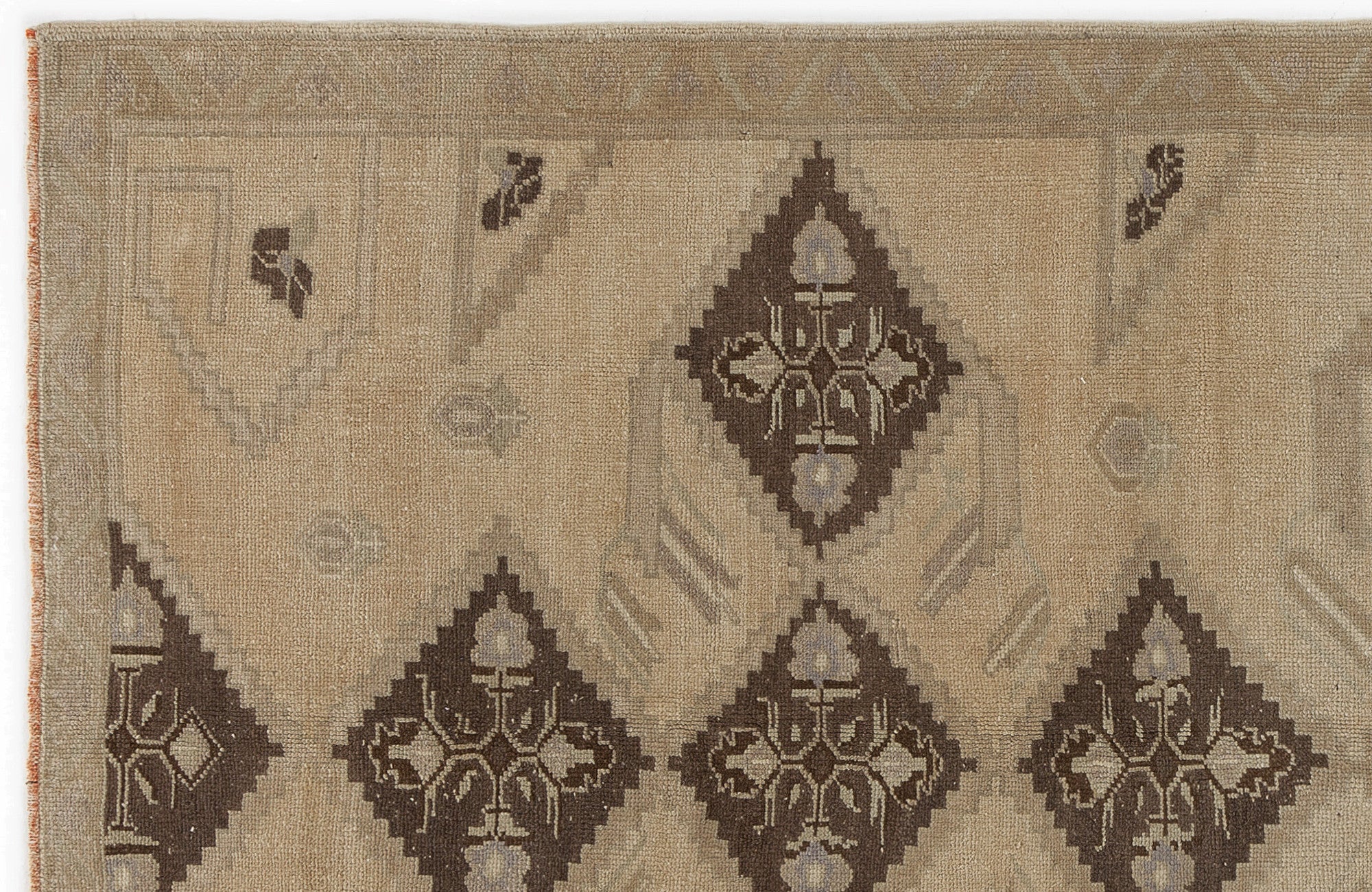 Kavala Red Classic Wool Handmade Area Rug 5'1" x 7'10"