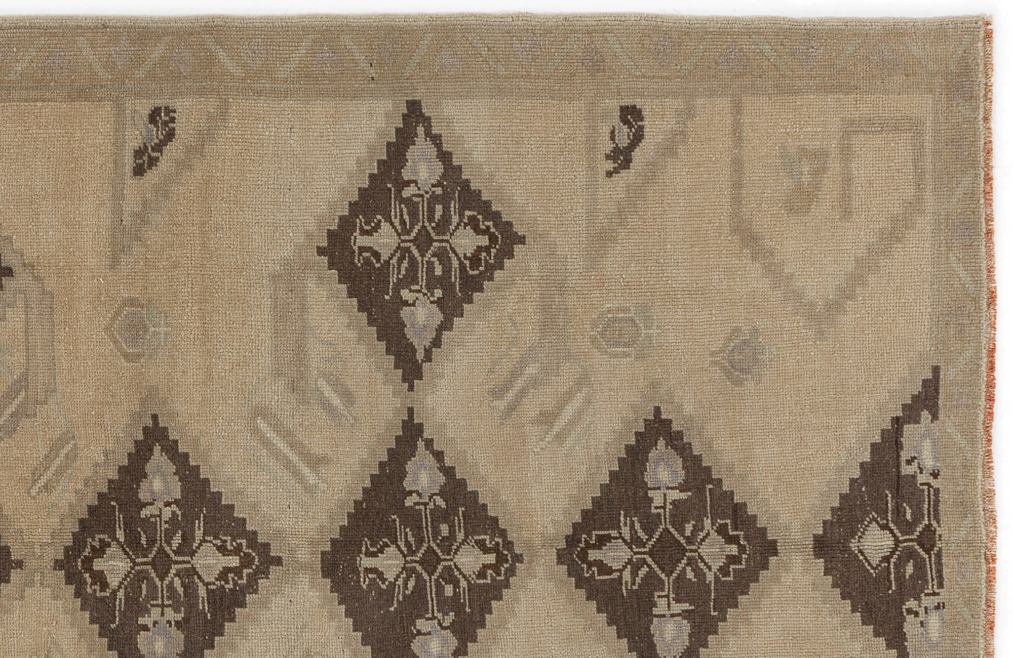 Kavala Red Classic Wool Handmade Area Rug 5'1" x 7'10"