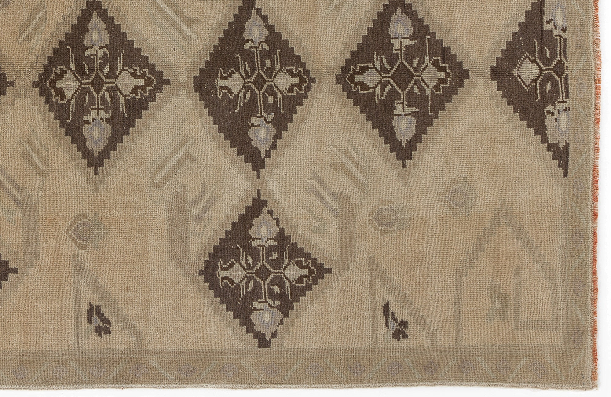Kavala Red Classic Wool Handmade Area Rug 5'1" x 7'10"