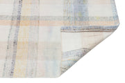 Girit Beige Striped Wool Handmade Area Rug 3'3" x 7'3"