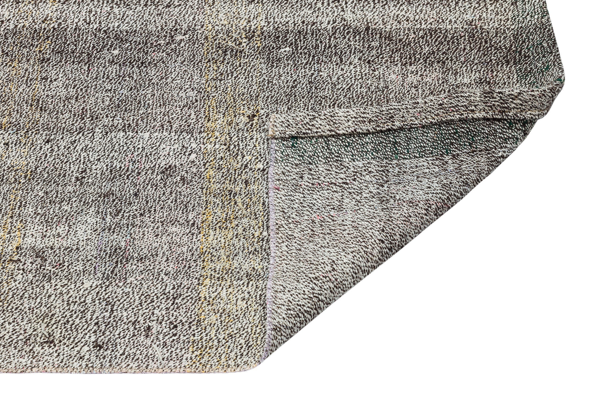 Girit Beige Striped Wool Handmade Area Rug 2'9" x 8'8"