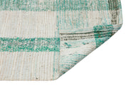 Girit 37207 Beige Striped Wool Handmade Area Rug 4'11" x 7'9"
