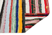 Girit Beige Striped Wool Handmade Area Rug 5'3" x 11'3"