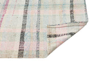 Girit Beige Striped Wool Handmade Area Rug 3'3" x 7'7"