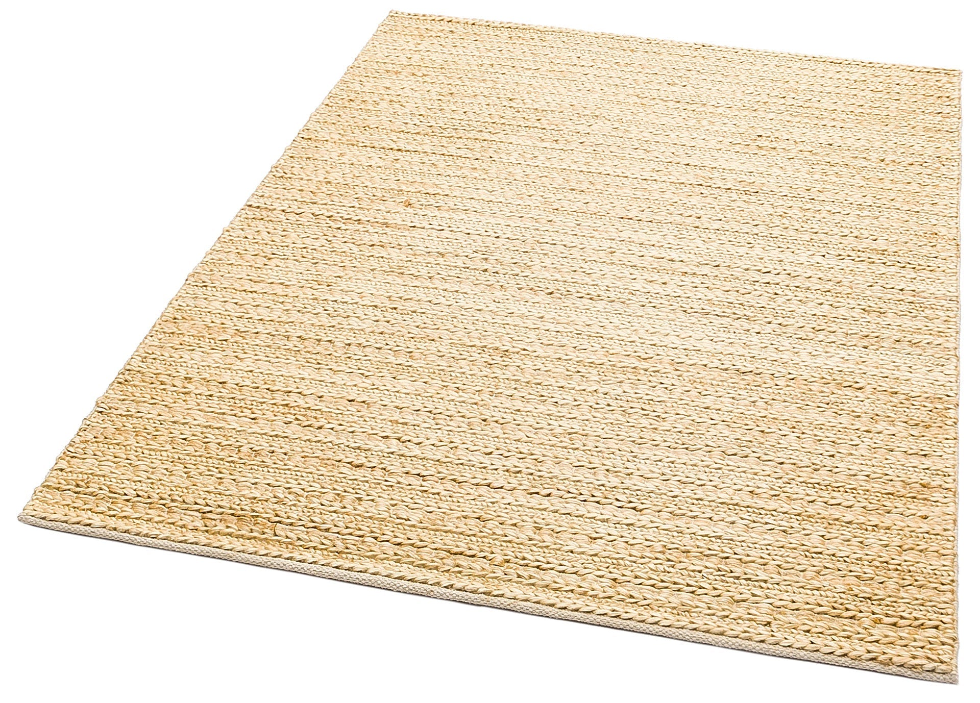 Natural Jute Rug – Hand Woven Cream Jute Rug With Soft Texture Carpet