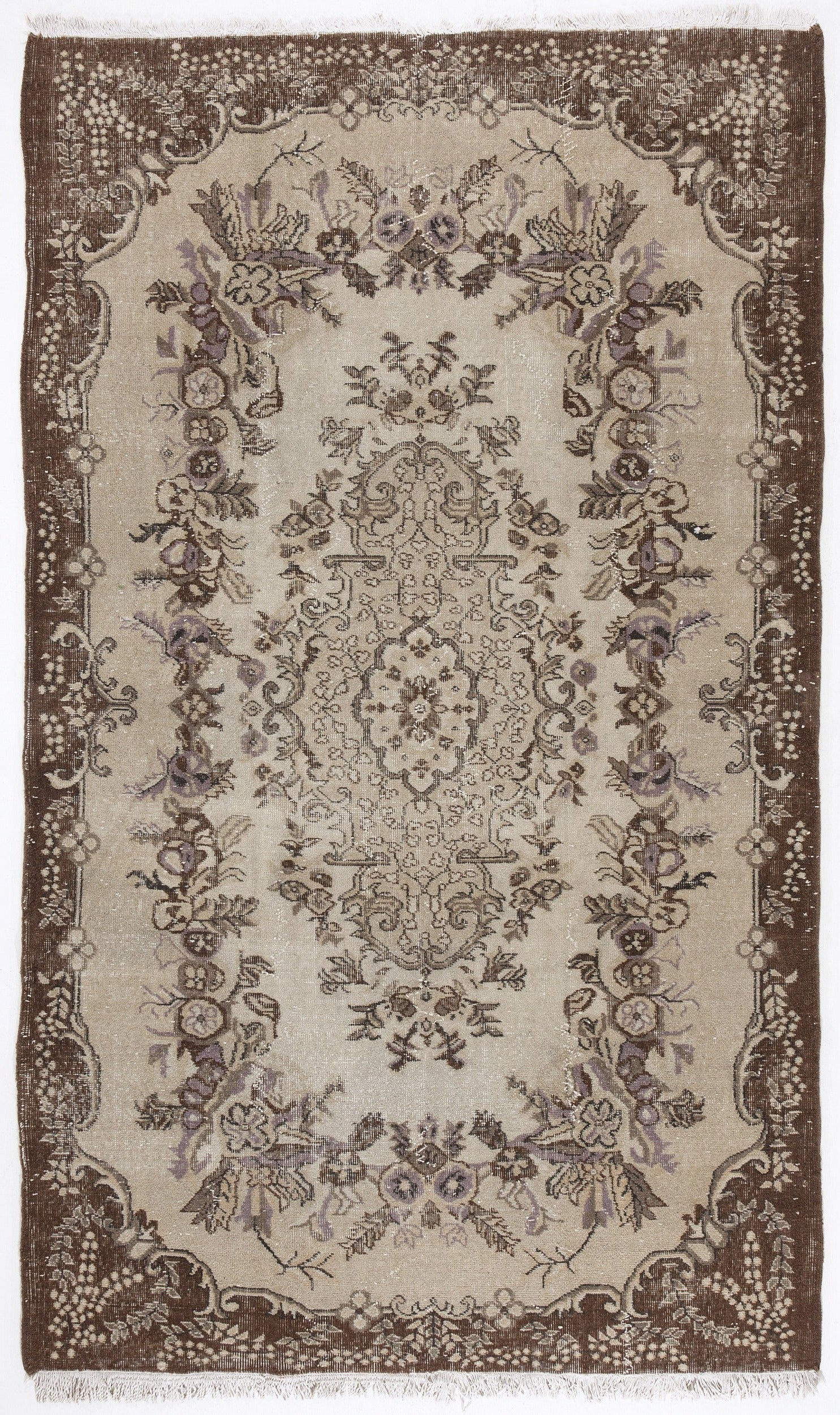 Kavala Red Classic Wool Handmade Area Rug 4'5" x 10'10"