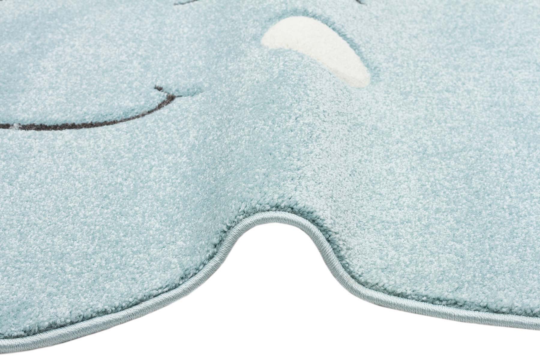 Kids Cloud Rug – Blue Kids Carpet With Soft Texture & Anti Slip Mat Backing