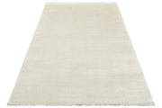 Treviso Cream Modern Flat Viscose Ushak Rug