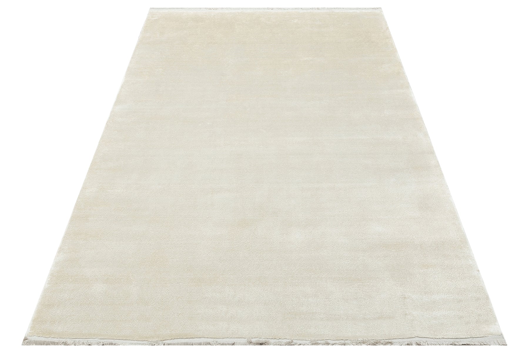 Treviso Cream Modern Flat Viscose Ushak Rug