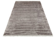 Viscose Ushak Rug – Modern Flat Weave Grey Area Carpet by Eko Brand Rugs