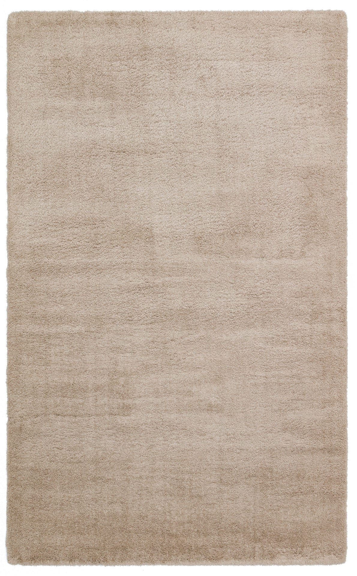Modern Shaggy Area Rug – Beige Cotton Machine Made Carpet for Living Room