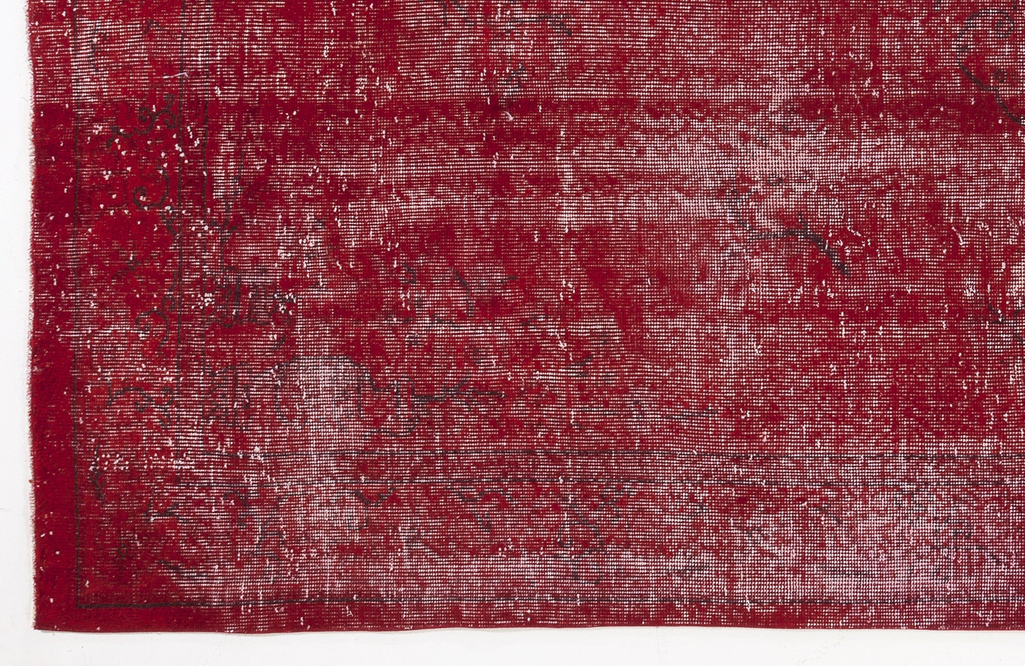 Atina Red Vintage Wool Handmade Area Rug 6'0" x 10'6"