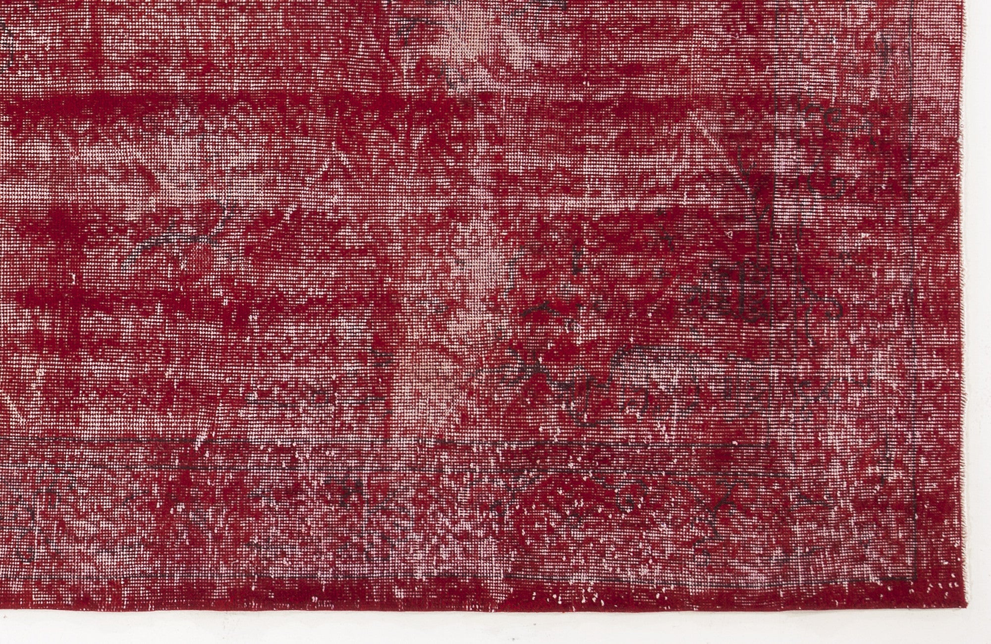 Atina Red Vintage Wool Handmade Area Rug 6'0" x 10'6"