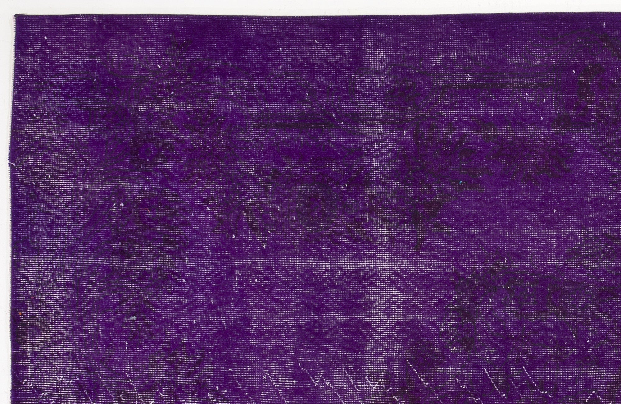 Atina Purple Vintage Wool Handmade Area Rug 5'10" x 9'5"