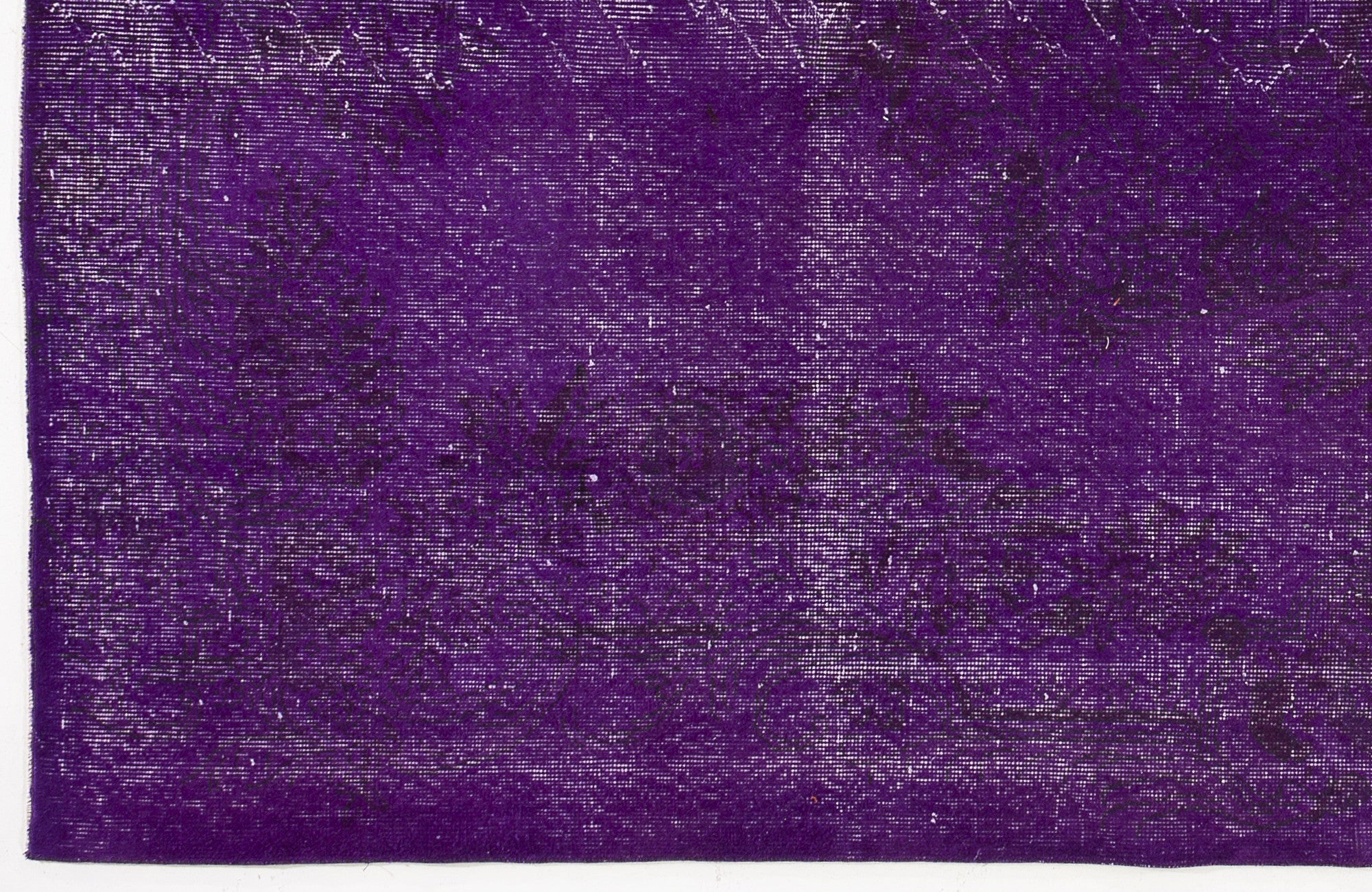Atina Purple Vintage Wool Handmade Area Rug 5'10" x 9'5"