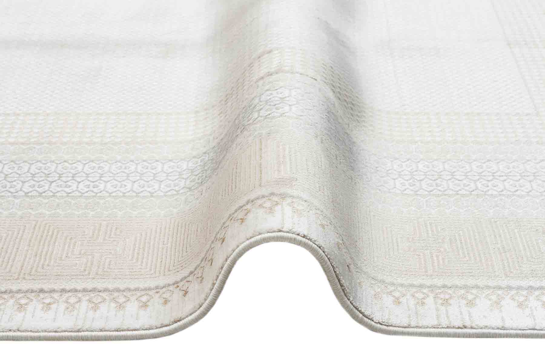 Modern Area Rug – Cream Color Geometric Style Flatweave Area Rug by Eko