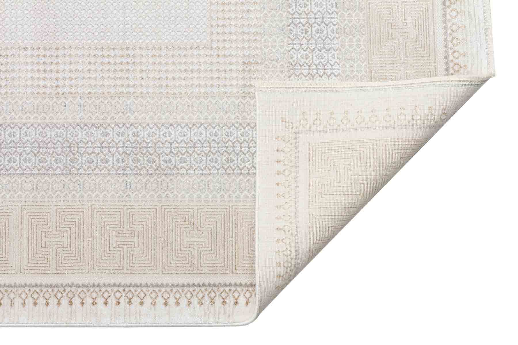 Modern Area Rug – Cream Color Geometric Style Flatweave Area Rug by Eko