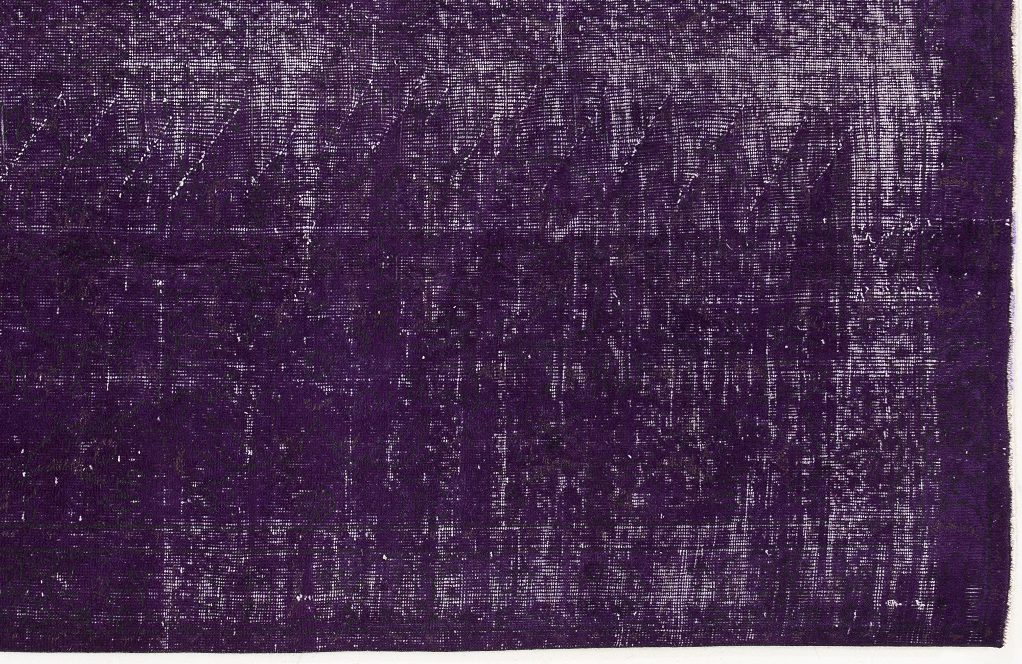 Atina Purple Vintage Wool Handmade Area Rug 4'2" x 6'10"
