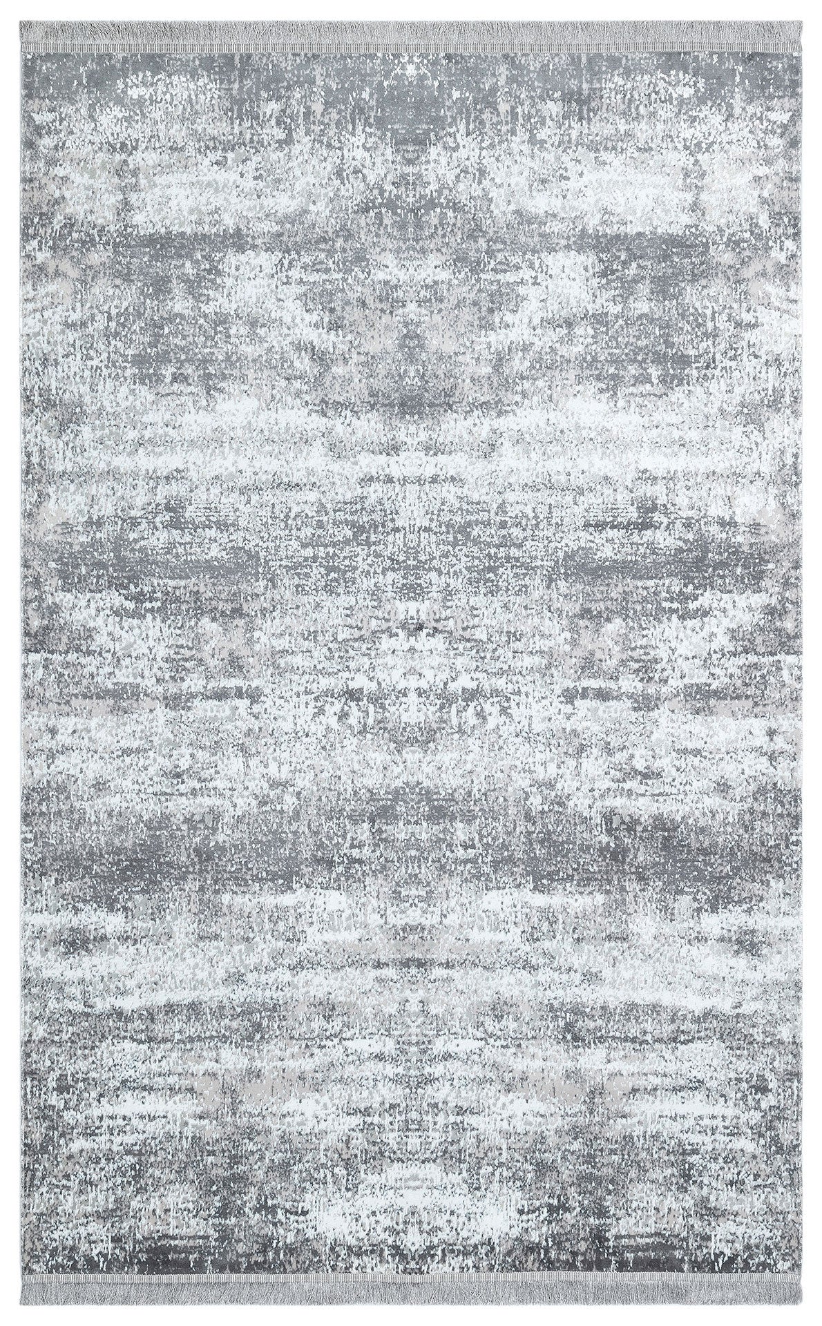 Modern Cotton Area Rug – Grey Machine Made Rug | Washable Non Slip Flatweave Carpet