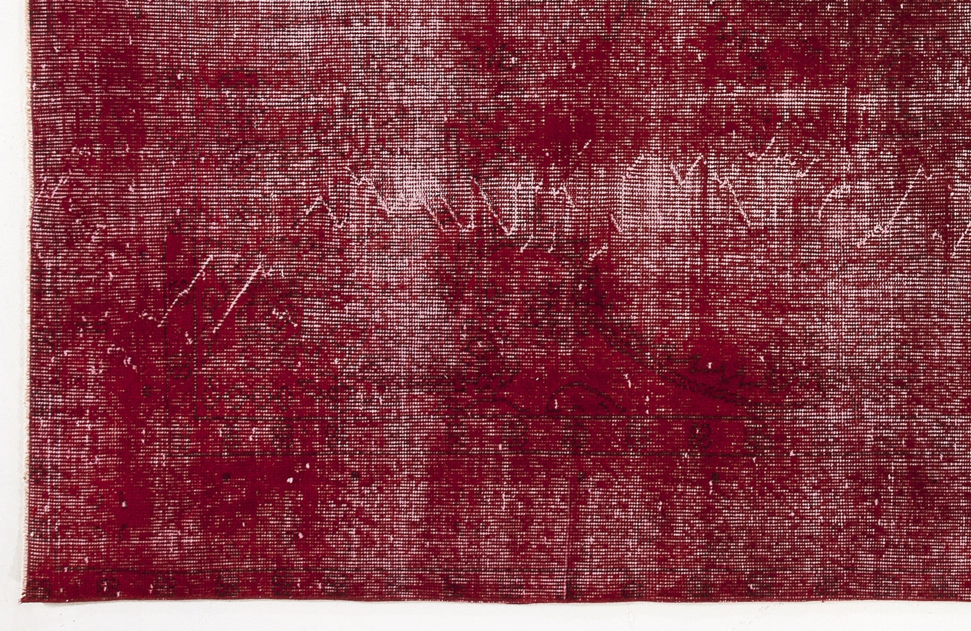 Atina Red Vintage Wool Handmade Area Rug 6'2" x 9'11"